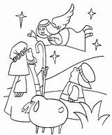 Christmas Coloring Shepherd Shepherds Print Getcolorings Printable sketch template