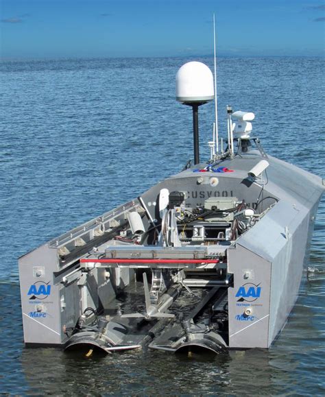 navys  unmanned boat  roam    miles guided   satellite business insider