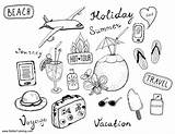 Coloring Travel Pages Summer June Vacation Kids Journey Fun Printable Color Things sketch template
