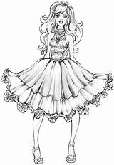 Coloring Pages Fashion Barbie Fairytale Printable Girls Fanpop Coloriage Clothes Fashiion Detail Getdrawings Print Color Filminspector Visiter Getcolorings Enfant sketch template