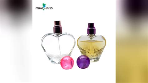 arrival clear empty heart shaped perfume glass bottle ml