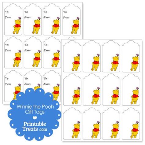 printable winnie  pooh gift tags winnie  pooh pooh gift tags