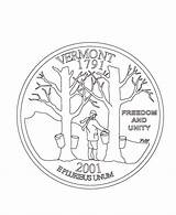 Coloring Vermont Quarter Stanley Flat State Pages Vt Printables States Usa Go Print Next Back Popular Comments sketch template