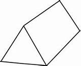 Prisma Formen Dreieckiges Triangular Ausmalbild sketch template