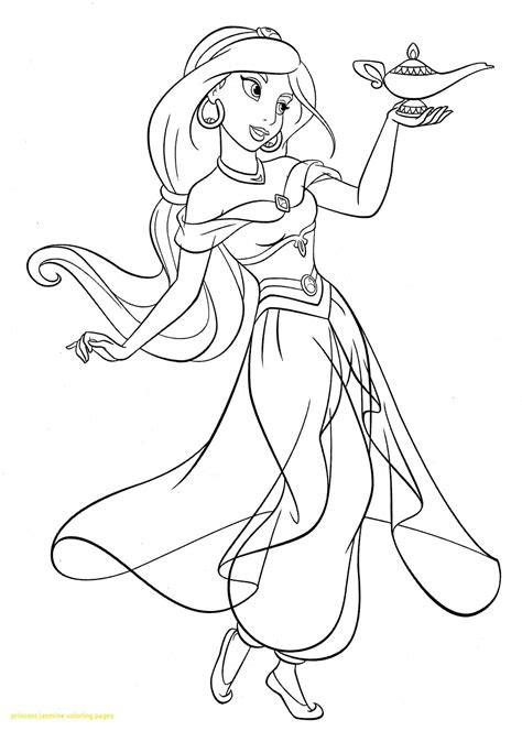 jasmine coloring pages  disney princess coloring pages