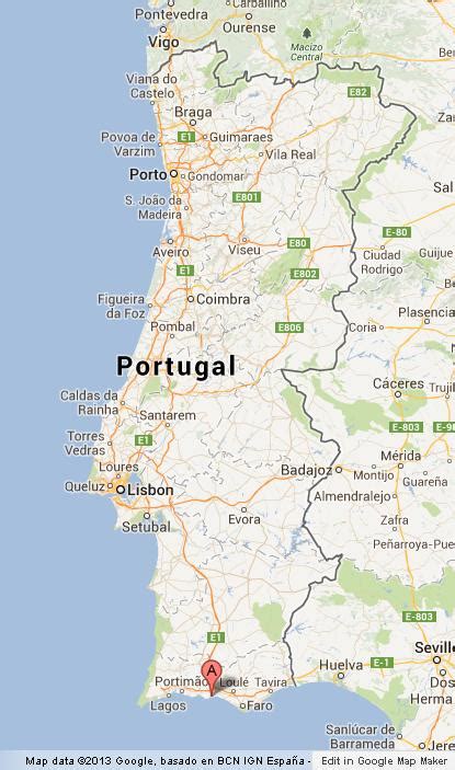 albufeira  map  portugal