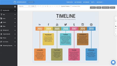 timeline maker create  timeline infographic venngage
