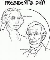 Coloring Presidents Abraham sketch template