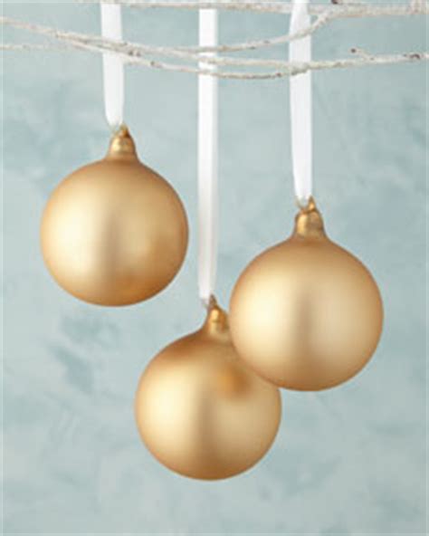 jim marvin bronze matte glass ball christmas ornament set