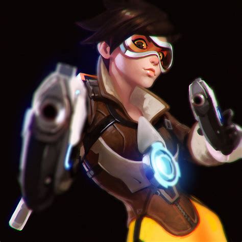 tracer and her guns tracer overwatch pics superheroes pictures pictures sorted by most
