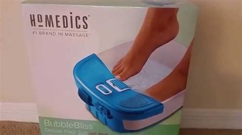 homedics deluxe foot spa  heater review youtube