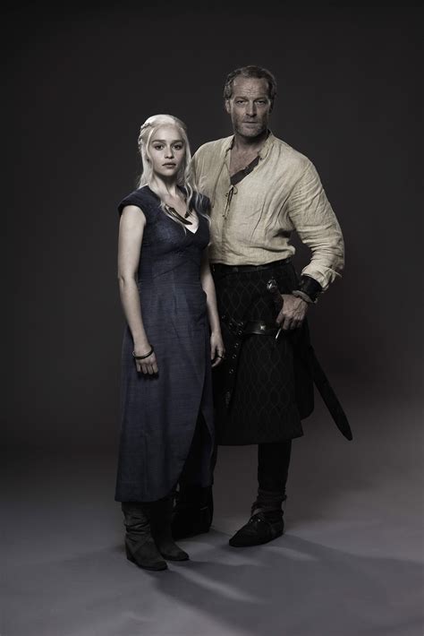daenerys targaryen and jorah mormont promo photo game of thrones