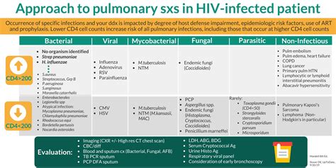 Pulmonary Infections In Hiv Aids Bacterial • No Grepmed