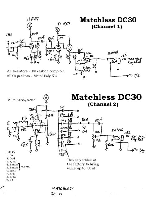 matchless dc  schematic