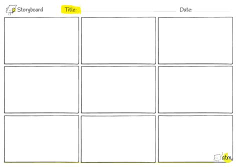 storyboard templates teaching resources