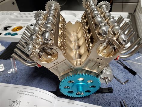 teching  mechanical metal assembly diy car engine model kit pcs
