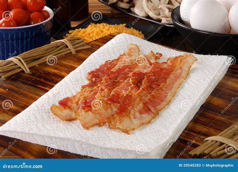 bacon strips stock  image