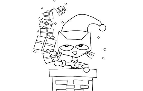 top   printable pete  cat coloring pages  christmas