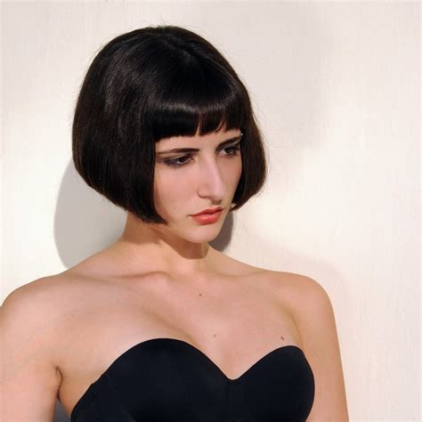sexy bob hairstyle picture in black hair