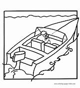 Coloring Pages Boat Boats Speed Transportation Colouring Drawing Speedboat Color Printable Kids Sheets Print Teens Getdrawings sketch template