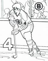 Coloring Pages Hockey Bruins Boston Nhl Goalie Player Posadas Las Logo Printable Team Umpire Ice Terrier Maple Syrup Puck Sheets sketch template