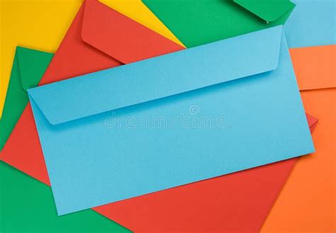 colored envelopes stock photography image