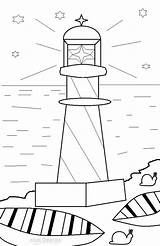Phare Leuchtturm Lighthouse Colorear Cool2bkids Coloriages Faro Colouring Faros Lighthouses sketch template