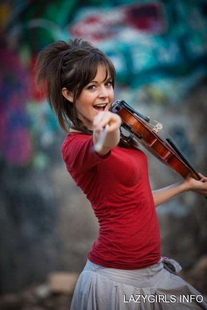 lindsey stirling a very talented and amazing violinist check out her videos on youtube