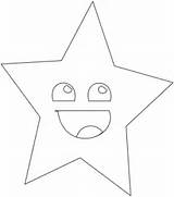 Star Coloring Smiling Pages Printable Supercoloring Categories sketch template
