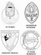 Ligue Bilbao Uefa Donetsk Shakhtar Bate Borissov Coloriages Groupe Ohbq Gratuit sketch template