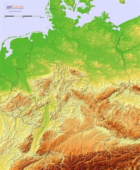 topografische karte von deutschland  post rmapporn de