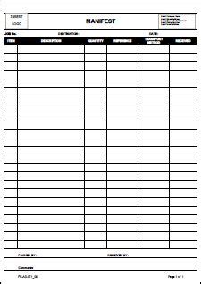 template manifest workplace health  safety inspections