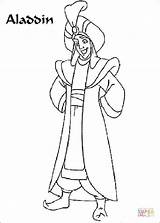 Coloring Aladdin Pages Ali Prince Printable sketch template