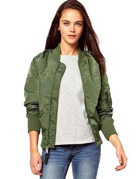 spring women jacket  coats long sleeve army green jackets women baseball jacket coat