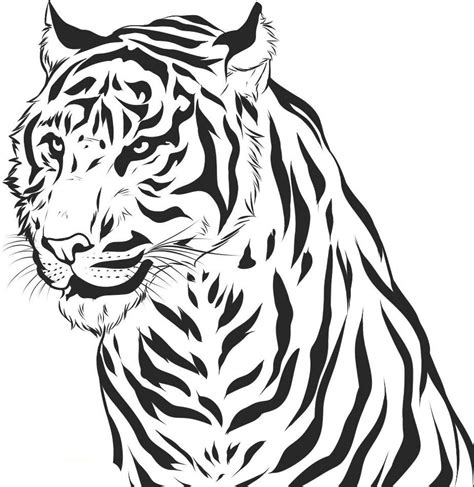 tigre desenho desenho de animais desenho simples de gato