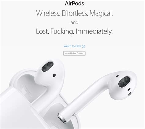 apples  air pods wireless effortless magical  rfunny