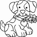 Coloring Dog Pages Kids Print Dogs Puppy Summer Cute Children sketch template
