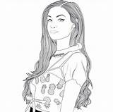 Girl Outline Cool Outlines Instagram Drawings Tumblr Coloring Pages Girls Teenage Colouring Polyvore Choose Board sketch template