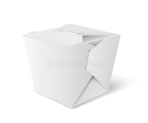 chinese food box realistic takeaway food package template  chinese