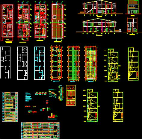 structural planes  house dwg detail  autocad