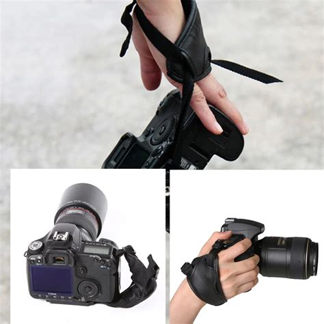 high quality camera grip pu hand grip wrist strap photography accessories  nikon canon sony