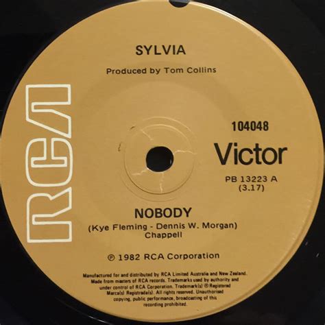 sylvia nobody 1982 vinyl discogs