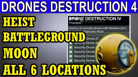 drone destruction  heist battleground moon   security drones locations destiny  youtube