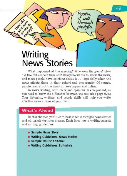 writing news stories thoughtful learning
