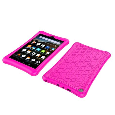 amazon ipad case fire hd  pink protective silicone tablet cover tanga