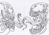 Carnage Venom Symbiote Xcolorings Symbiotes sketch template