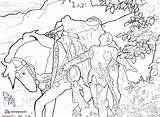 Sherpa Raphaelite Pre Coloring Traceable Choose Board sketch template