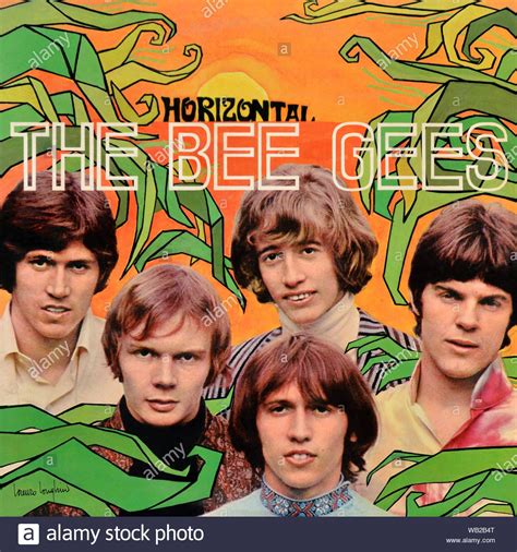 bee gees original vinyl album cover horizontal  stock