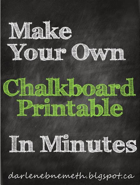 darlene nemeth   chalkboard printable  minutes