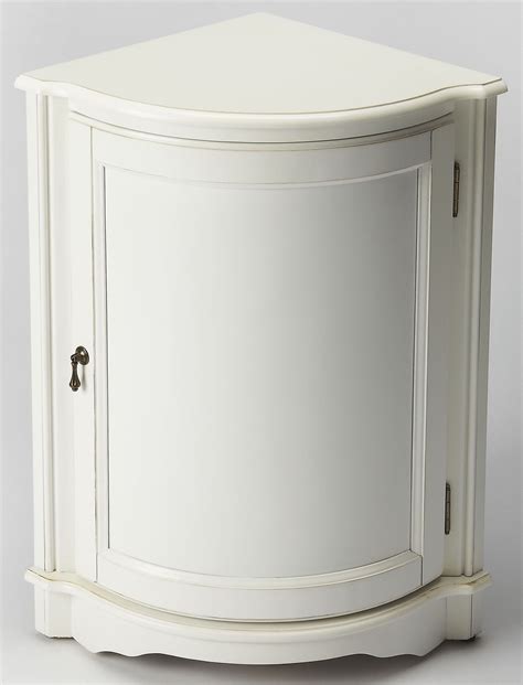 durham cottage white corner cabinet  butler coleman furniture